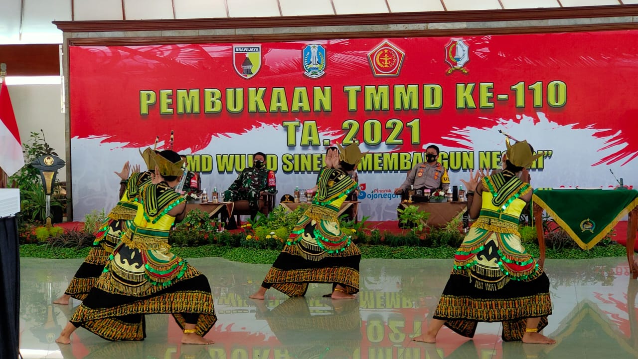 Tari Thengul, Meriahkan Pembukaan TMMD 110 Bojonegoro